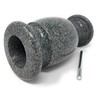 Optimum Memorial Cemetery Flower Vase - Plastic (Black Granite) with