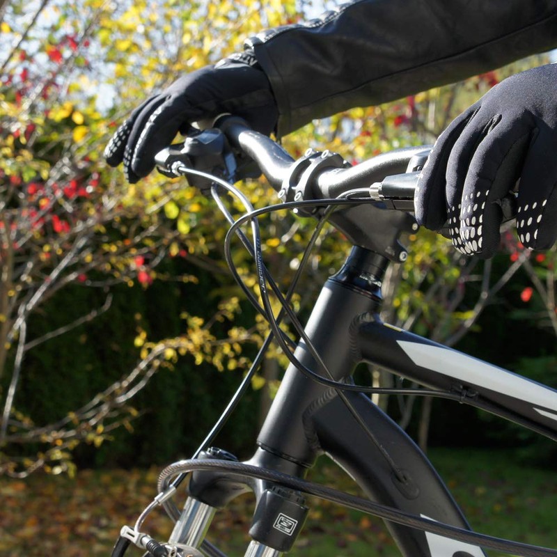 ATTONO Winter Cycling Gloves with Waterproof Membrane and Touchscreen Function