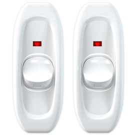 2 Pack Appliance Switch On/Off Button Table Lamp Desk Light in-line Cord Switch 250V 10A, White