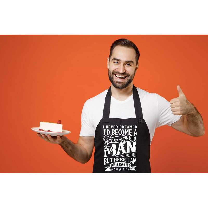 Print4U I'd Become Grumpy Old Man Funny Novelty Baking BBQ