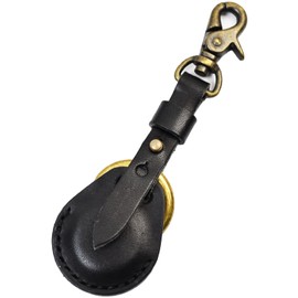 Codelle atelierCODEL AirTag Case, Keychain, Air Tag Case, Tochigi Leather, Made in Japan (Black)