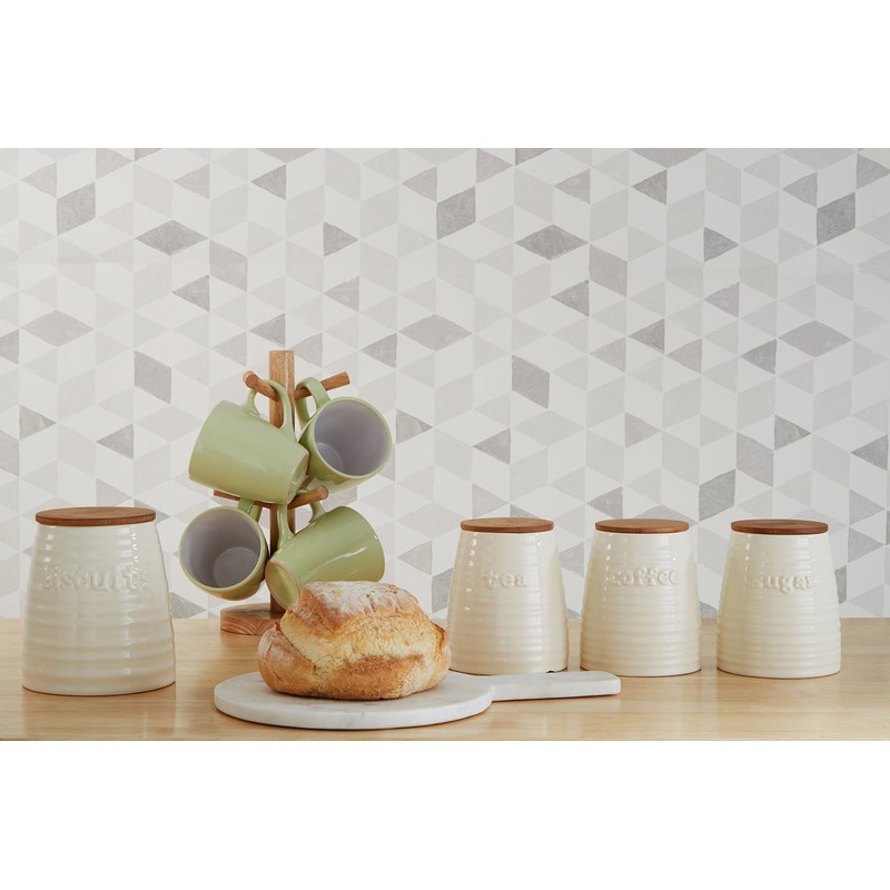 Premier Housewares Winnie Tea Canister - Cream