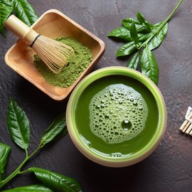 Matcha Whisk Set, Matcha Bowl and Bamboo Matcha Whisk, Matcha Sifter, Matcha Whisk Holder, Matcha Spoon, Tea Scoop, 6Pcs Matcha Starter Kit, Ideal Traditional Matcha Kit for Matcha Tea Lover(colorful)