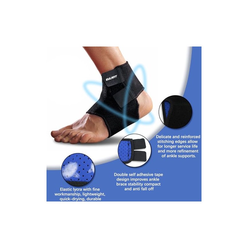 EULANT Kids Ankle Support, Elastic Compression Ankle Strap for Boys