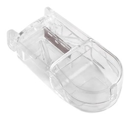 Glamified Pill Cutter, Portable Tablet Cutter with Blade and Storage Compartment 2-in-1 Pill Splitter Pill Case Half Quarter for Small or Large Pills Transparent