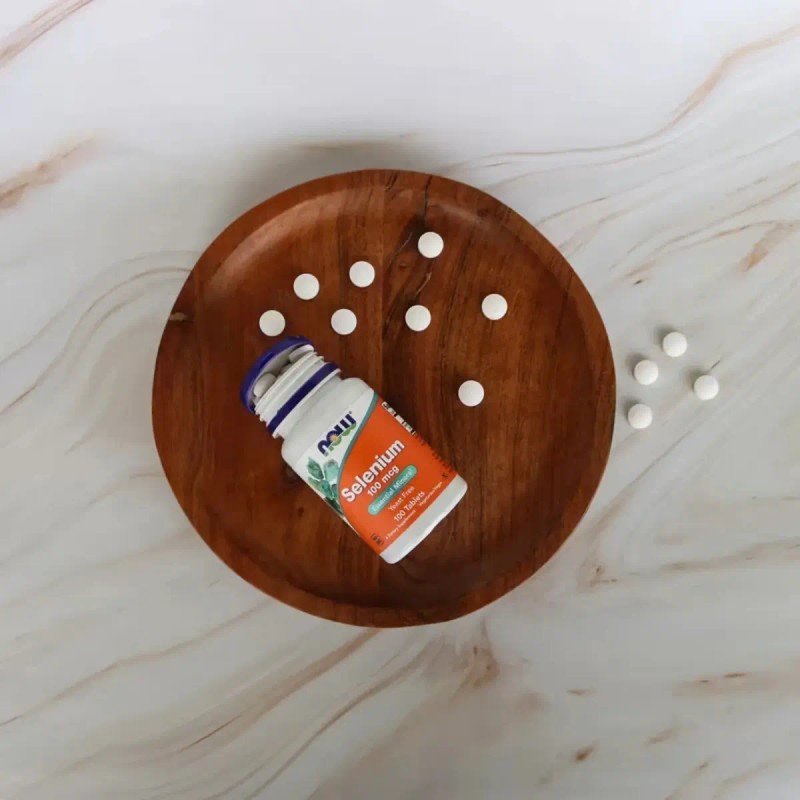 Selenio 100 Mcg Mineral Esencial Now Tabletas Sabor Neutro