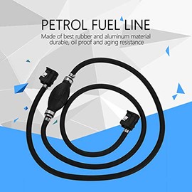 Fuel Line Assembly, 6.4Ft 8Mm Universal Fuel Line Assembly Kit Hand Fuel Line Hose Primer Bulb Kit With End Plug , For Yum Outboard Engine