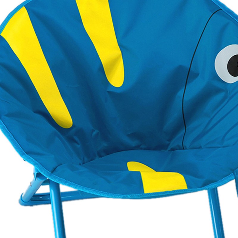 Kids Stool Cute Cartoon Patterns Folding Small Bench with Backrest