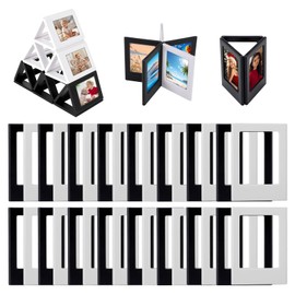 Gugxiom 34 Pack 3 Inch Magnetic Photo Frame, Plastic Picture Frame Set, Mini Magnetic Frames for Fridge, Table Photo Display for Home Office