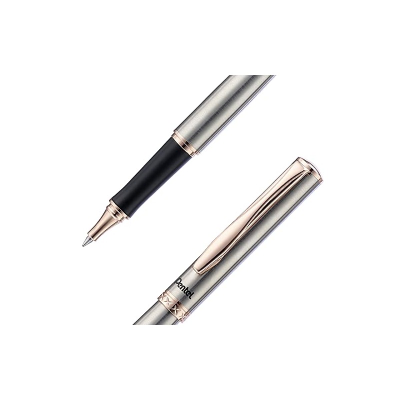 Pentel K600PG-A-EST Bolígrafo Gel Sterling Cuerpo Roso Dorado