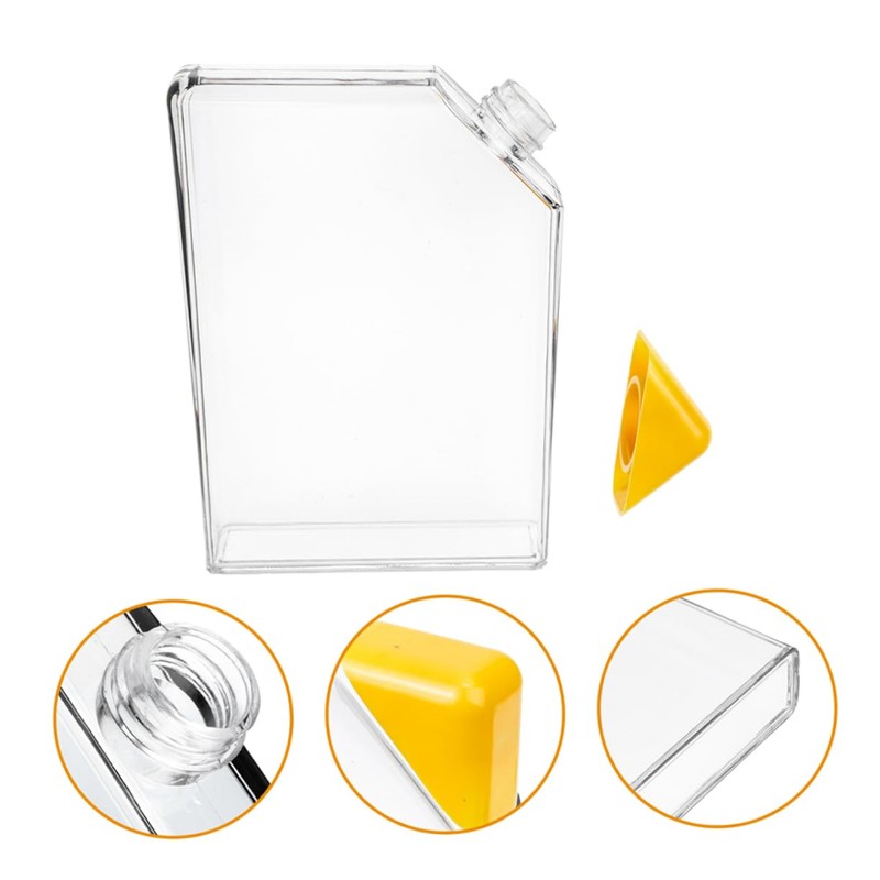 GRIRIW 2Pcs Portable Water Bottle for Outdoor Travel Leak Flat
