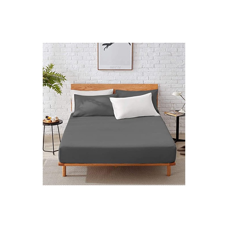 Fitted Sheets 100% Egyptian Cotton 200 Thread Count 40CM/16" Soft