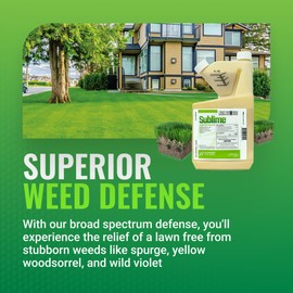 Albaugh Sublime Weed Killer, Unrivaled Defense Against Crabgrass, Creeping Charlie, Dandelions & More, Non-Bleaching, Fast-Acting, Commercial & Residential, 1 Quart