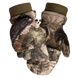 ScentLok Fleece Winter Camo Pop Top Camo Hunting Gloves (Mossy Oak Terra Gila, X-Large)