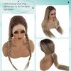 Blonde Ombre Lace Front Wig Human Hair Highlight Balayage Brown