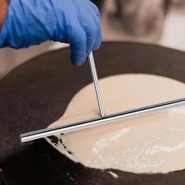 1 Pack Crepe Spreader Kit, Stainless Steel 5 Inch T-Shaped Batter Spread Utensils, Pancake Tool, Crepes Sticks Fit Any Crepe Pan Maker