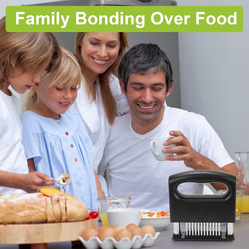Meat Tenderizer Tool, Meat Tenderizer Stapler with 48 Stainless Steel