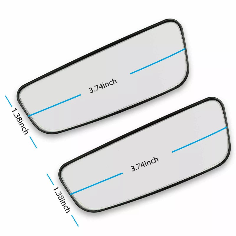2x 360° Stick on Rear View Auxiliary Blind Spot Mirror