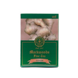 MACKWOODS GINGER FLAVOURED, SINGLE ESTATE, BLACK TEA IN 25 ENVELOPED TEA BAGS