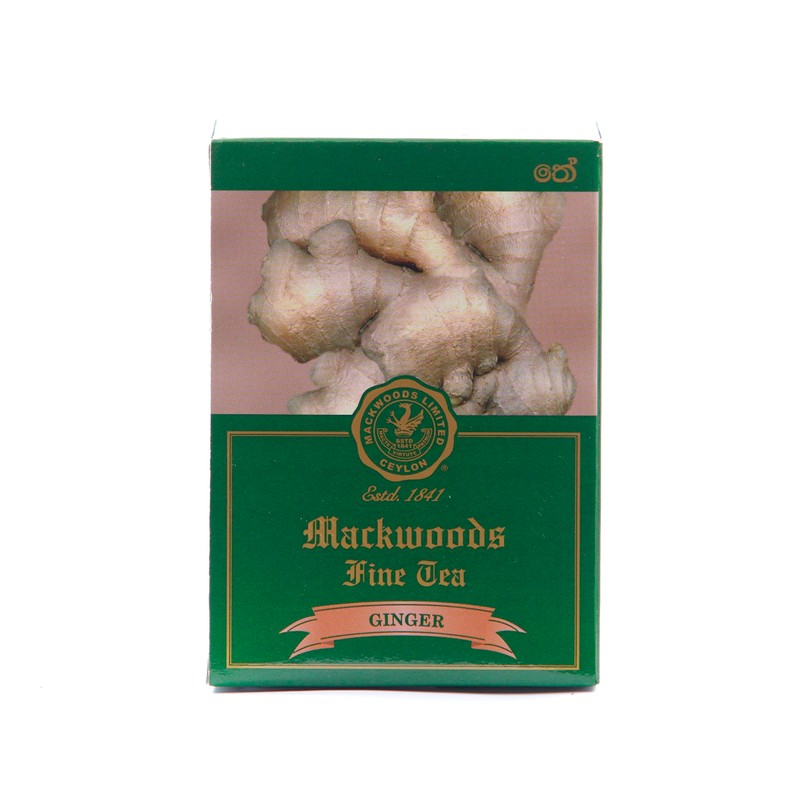 MACKWOODS GINGER FLAVOURED, SINGLE ESTATE, BLACK TEA IN 25 ENVELOPED