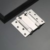 4-inch Double-Acting Spring Door Hinges, Heavy-Duty Ball-Bearing self-Closing Stainless Steel