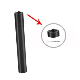 KICHOUSE Portable Selfie Stick Screw Interface Telescopic Pole Black Extendable