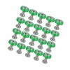 INFINAUTO 20 Pcs Motorcycle Green Fender Bumper Washer Bolt Nut
