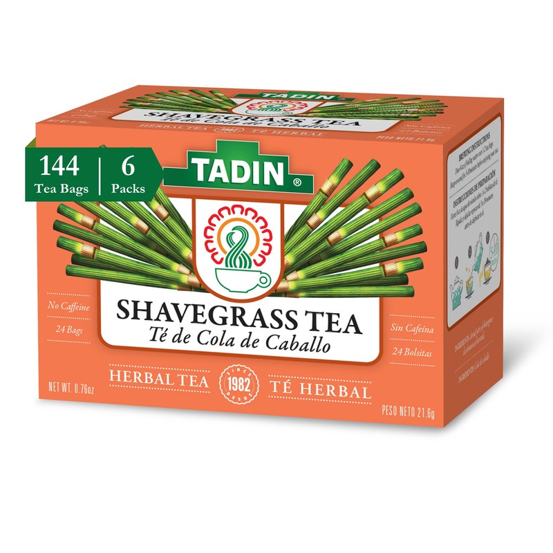 Tadin Shavegrass Herbal Tea, Caffeine Free, 24 Tea Bags Per