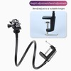 BerryBase Flexible Gooseneck Tripod with Table Clamp 40 cm Black