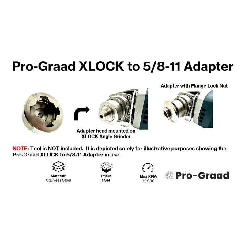 Pro-Graad Adapter for XLOCK to 5/8-11 Thread, Includes Flange Lock