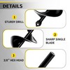 SORANGEUN 2”x32“ Auger Drill Bit for Planting, Heavy-Duty Planting Auger