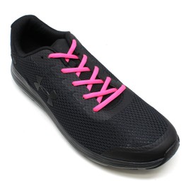 BCB Wear Oval Athletic Shoelaces 1/4" Thick Solid Colors for All Shoes Several Lengths (Hot Pink-36)