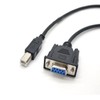 KJCPZYPP DB9 Female to USB B-Port Male Printing Port RS232