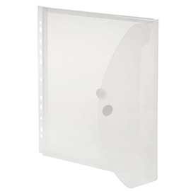 A4 Expanding Folded Cover with Filing Edge, Long Page, Translucent