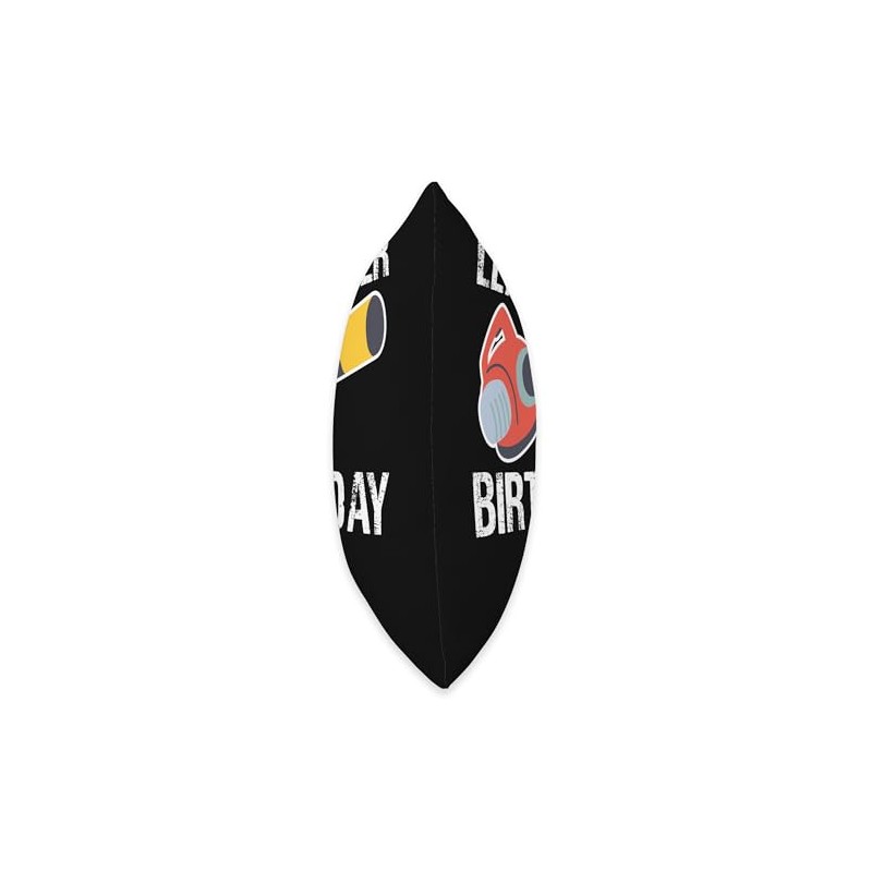 Leaf Blower Birthday Throw Pillow