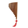 Pan Flute Natural Bamboo 15 Pipes G Tone Pans Pipe