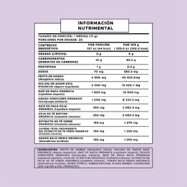Suplemento Alimenticio Pre Entreno Focus 240g Pure Form Sabor: Guava Mango
