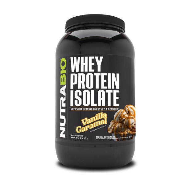 NutraBio NutraBio Whey Protein Powder Isolate Supplement C 25g of