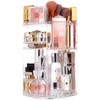360 Round Spinning Makeup Organizer Display Case, V-HANVER Acrylic Organizer
