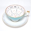 Ainsley Nellos Fortunetelling Tea Cup & Saucer 200ml Turquoise NLRS00001C