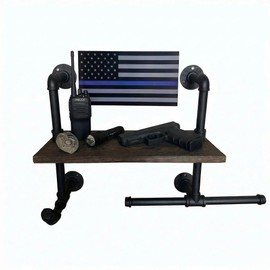 Heavy Duty Tactical Gear Rack Wall Mount Police Vest Hanger Plate Carrier Stand Storage Rack Display Stand for Police, Motorcycle, Cycling for Helmet, Belt, Football Suit (1)