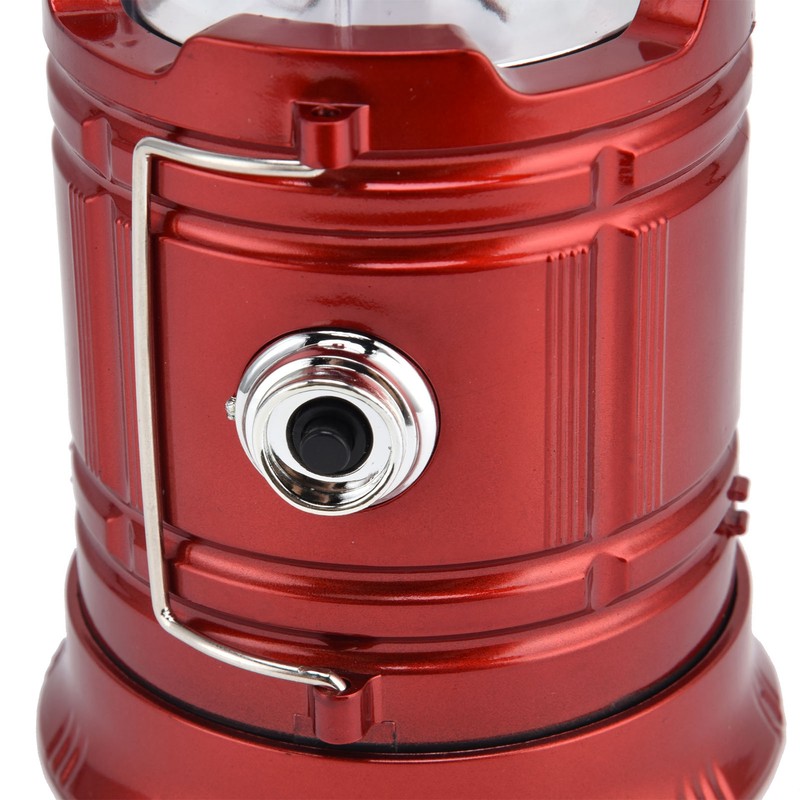 LED Solar Camping Light 18650 Battery USB Rechargeable Camping Light