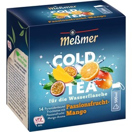 Messmer COLD TEA Passionfruit Mango tea 14 tea bags/1ct. Made in Germany