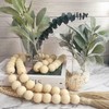 OMISHE 76" Long Large Wood Bead Garland with 1.6" Diameter