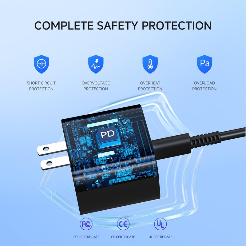 ECHTPower Switch 2 PD Charger 60W-Compatible with Switch 2/1/OLED/Lite and