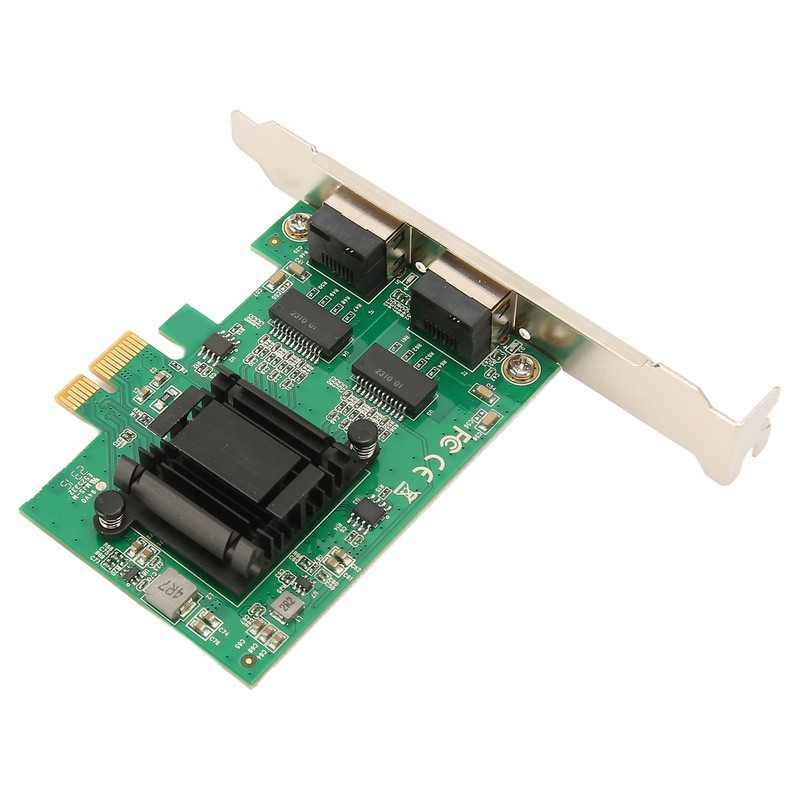 TXA108 82571 2 RJ45 Port Gigabit Network Card PCI Ex1