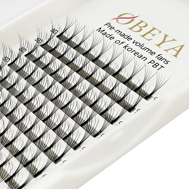 Obeya 5D Premade Volume Fans C Curl Silk Lashes Thickness
