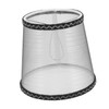 Alipis Decorative Lampshade Small Clip-on Lamp Shades Black Silver Thread