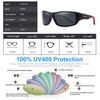 PUKCLAR Polarised Sports Sunglasses for Men Women Running Cycling Fishing