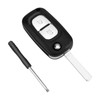 ZIGefofo 2 Button Key Shell Compatible with Renault Kangoo Clio